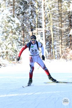 srebro i dwa medale brązowe - Ogólnopolska Olimpiada Młodzieży w biathlonie 25.02.2016